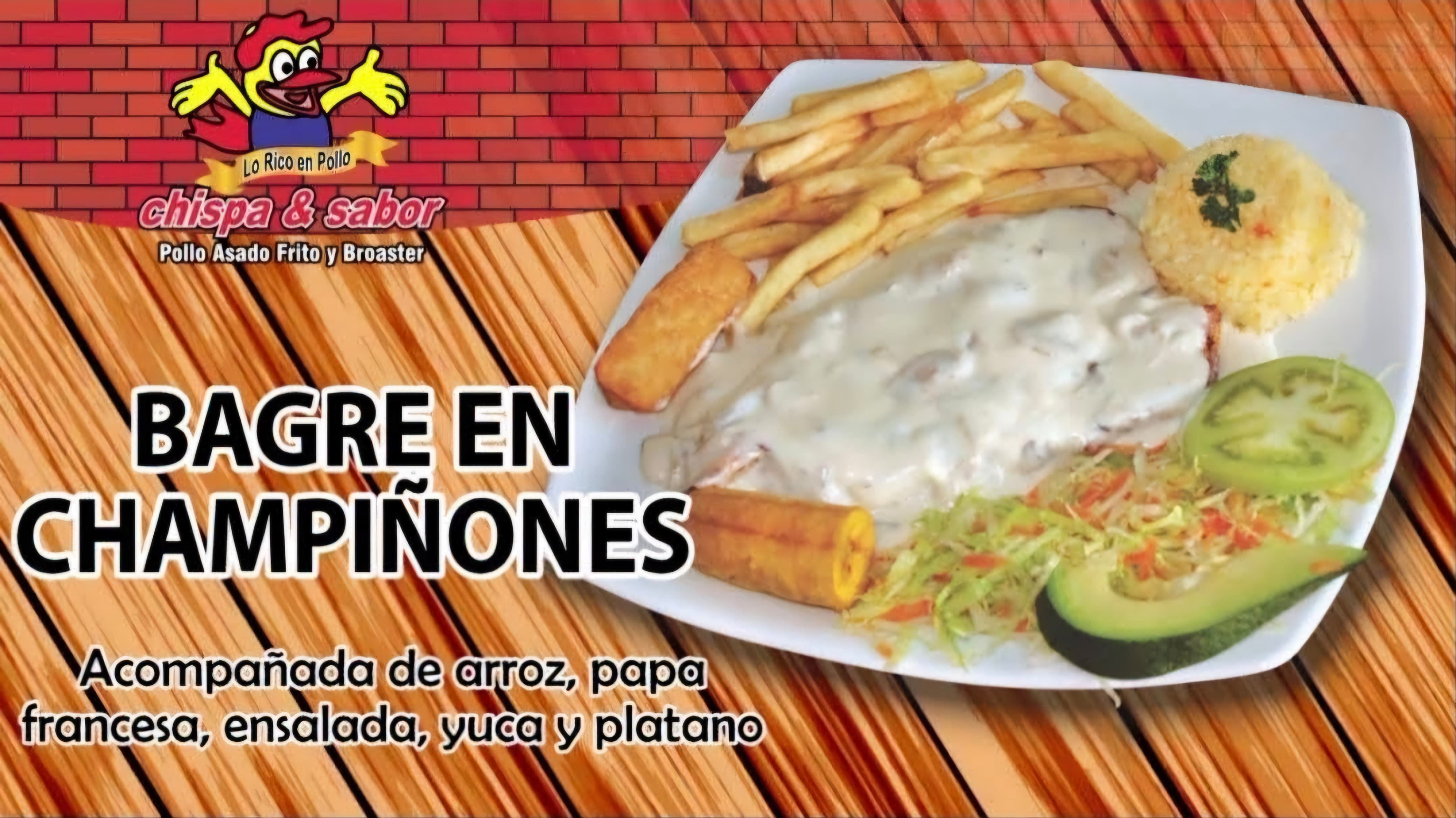 Bagre en Champiñones