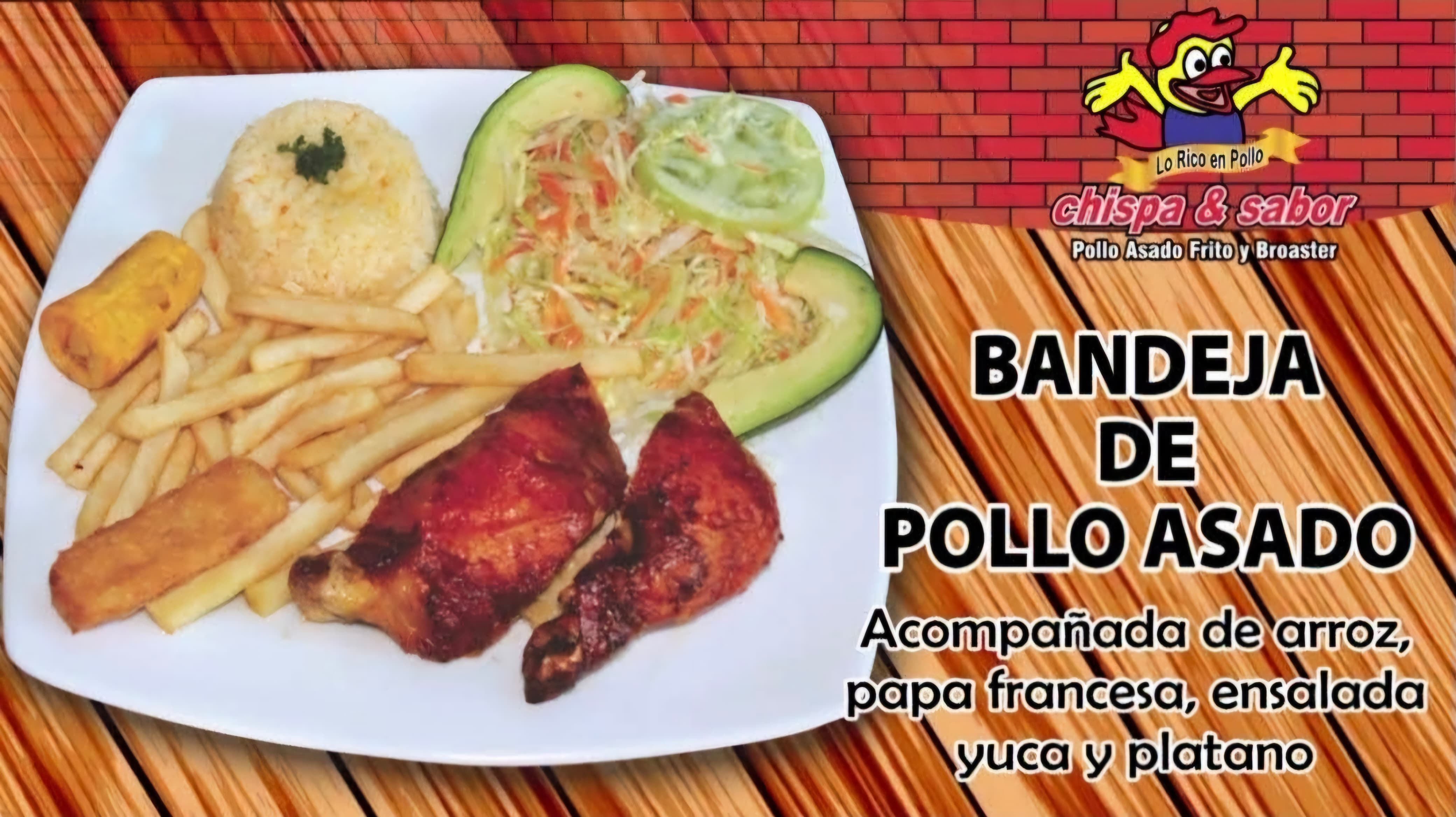 Bandeja de Pollo Asado