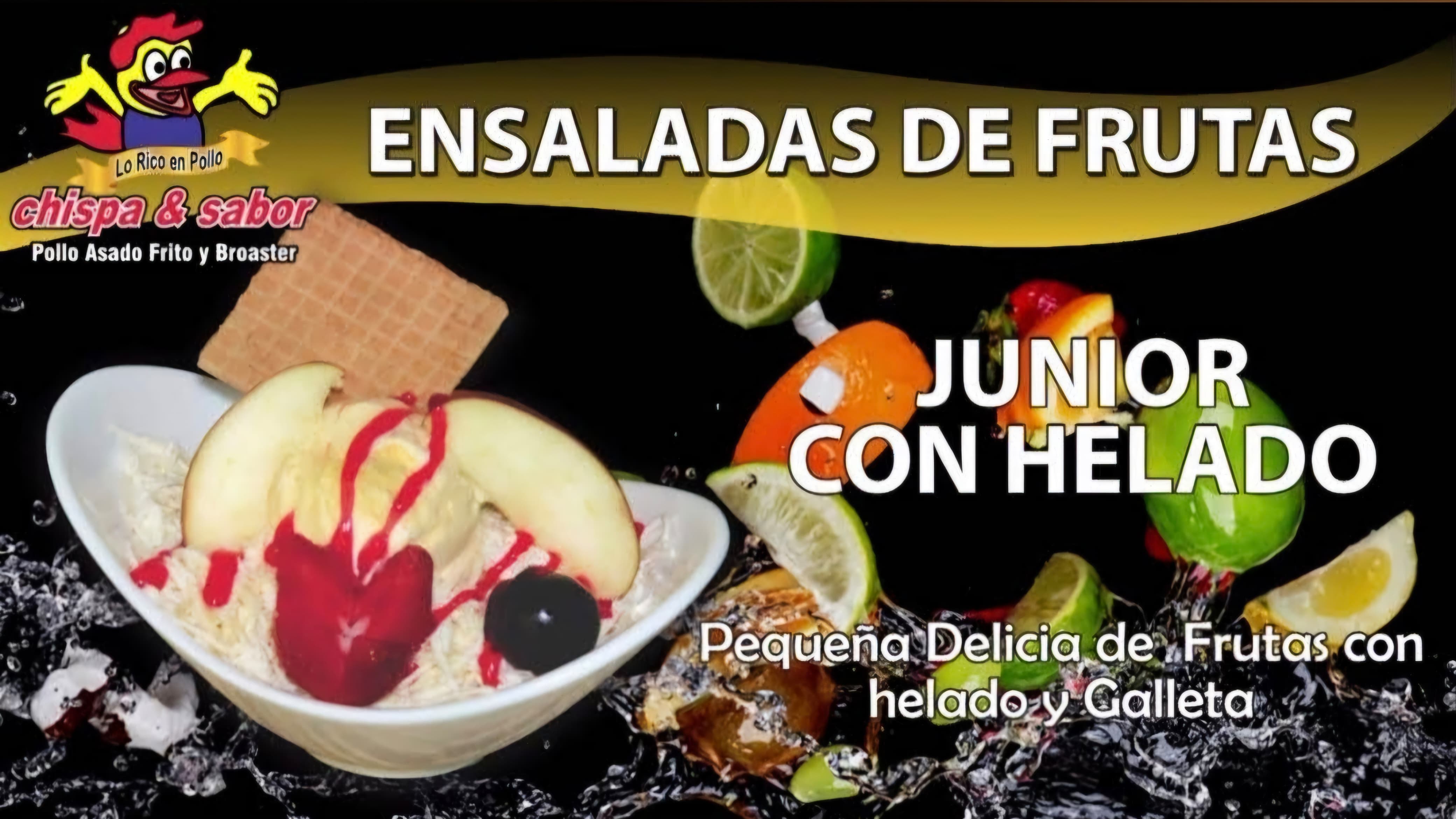 Ensalada Junior con Helado